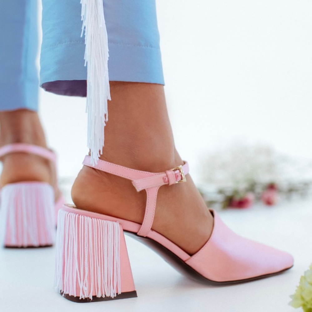 ISO Suzanne Rae Pink Fringe Sandals (size 7, 7.5 or 8) *pls re-share!*